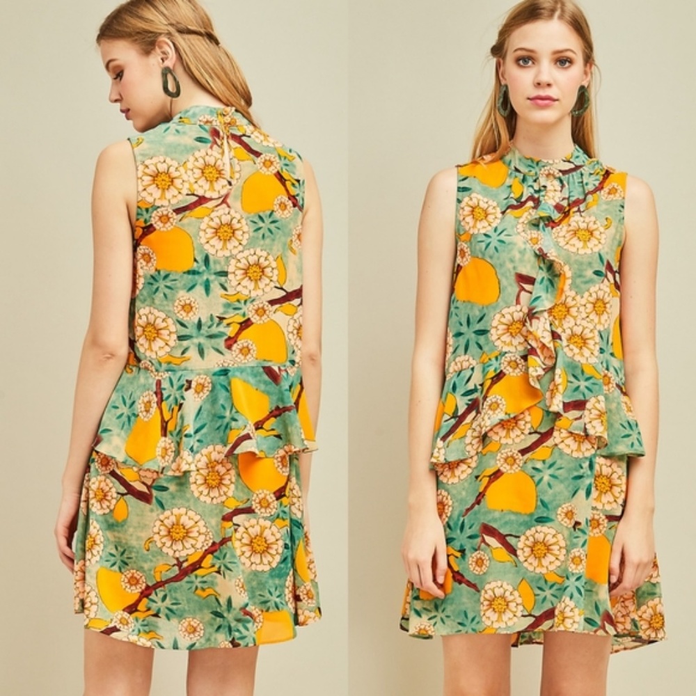 “The Izzy" Retro Print Dress - Picture 3 of 7